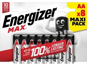 Energizer MAX AA 1.5V alkalické / 8ks / LR6 (437727)