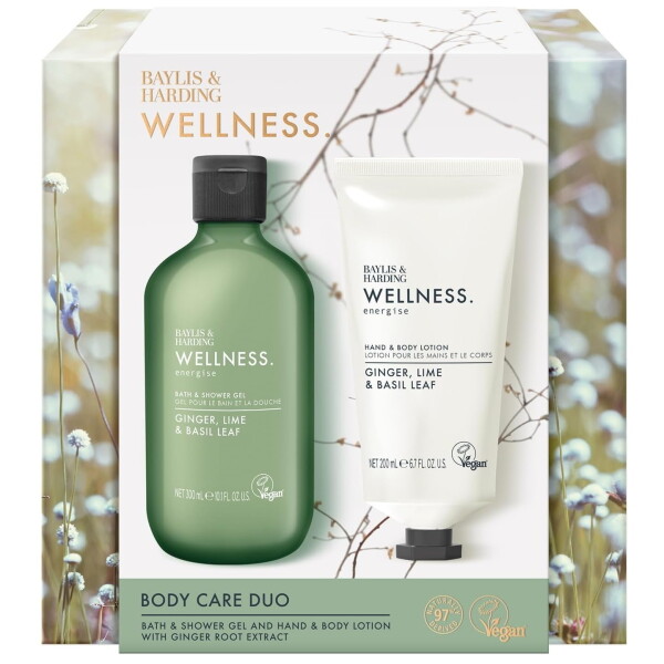 Baylis & Harding Duo pečující kosmetiky Wellness, zelená barva, plast