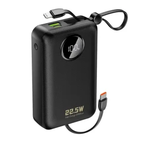 Dudao K14+ 20000mAh černá / Powerbanka / USB-C / USB-A / vestavěné kabely Lightning / USB-C / 22.5W
