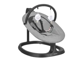KikkaBoo Houpací lehátko elektrické Zazu Grey / od narození do 30 kg (31005010096KB)