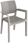 TOOMAX ALBA plastové křeslo - šedá