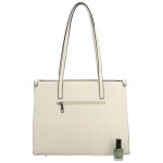 Trendy dámská kabelka na rameno Delami Sabin, světle krémová