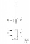 STEINBERG - 230 Set sprchové hlavice, držáku a hadice, chrom 230 1650