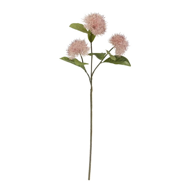 Bloomingville Umělá květina Chrysantemum Rose 100 cm, růžová barva, plast