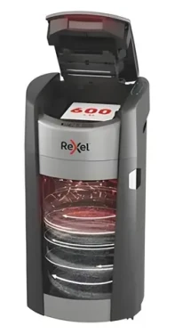 Rexel ShredMax AutoFeed+ 600M / Automatický skartovač / až 600 listů / dotykové ovládání / 55 dB / černá (2025600MEU)