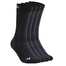 Běžecké ponožky CRAFT Warm 2-pack - černá Velikost textilu: 37-39