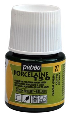 Pébéo Barva na porcelán a sklo Porcelaine 150 45 ml - zelená olivová 27