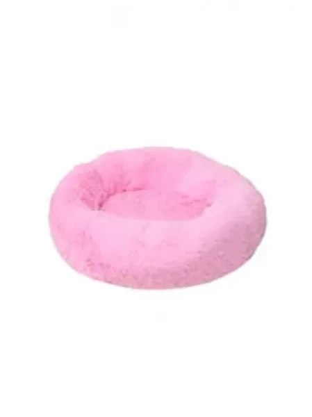 AnimALL Pelíšek plyš kulatý růžový 60 cm (111348)