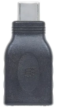 Manhattan redukce USB-C(M)-USB-A(F) černá / Redukce / USB 3.1 Gen 1 / 5 Gbit/s (354646)