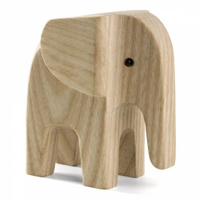 Novoform Dřevěný slon Elephant Natural Ash, přírodní barva, dřevo