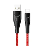 USAMS SJ391 U41 Braided červená / Datový kabel / Lightning / 1m / 2A (SJ391USB02)