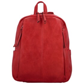 Stylový dámský koženkový kabelko/batoh Cedra new, červený