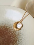 ELENYS Luna – pozlacený náhrdelník 18K žluté zlato Délka náhrdelníku: 40+5 cm / max. 45 cm