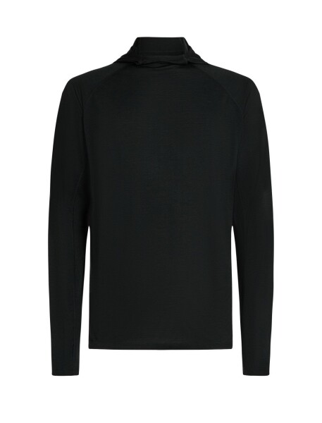 ICEBREAKER Mens 150 MerinoFine Ace LS Hoodie, Black velikost: XL