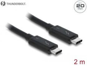 Delock Thunderbolt 3 (20 Gb/s) USB-C kabel (M) - (M) 2m černá / pasivní (84847)