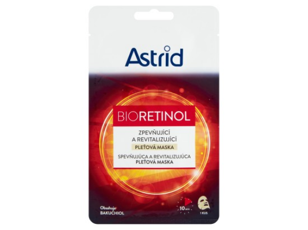 Astrid Bioretinol zpevňující a revitalizující pleťová maska 1 ks 20ml