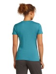ICEBREAKER Wmns 150 Tech Lite SS Tee Snow Day, Topaz velikost: M
