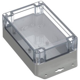 TRU COMPONENTS TC-10860812 Přírubové pouzdro 150 x 100 x 60 ABS-PC světle šedá 1 ks