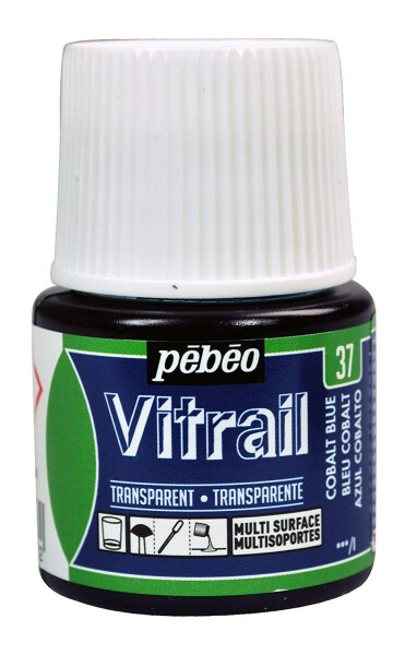 Barva na sklo Pébéo Vitrail - 37 modrá kobalt