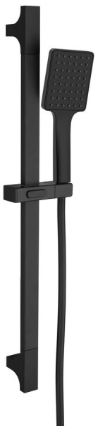 SAPHO - Sprchová souprava hranatá, posuvný držák 680, černá mat SC815B