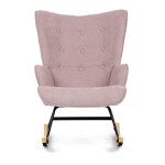 Houpací křeslo, růžová, látka, AK-371 PINK2