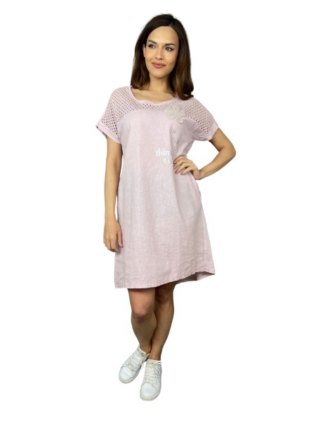 HOSH Šaty Ariana Velikost: UNI, Barva: Starorůžová