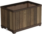 KETER Květináč DECO RECTANGLE WALNUT