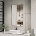Erga Rectangle, obdélníkové zrcadlo 60x100 cm, ERG-V01-RECTAGLE-6010-CL
