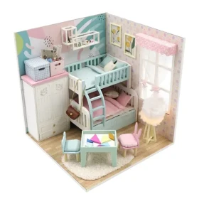 Dvěděti miniatura domečku Útulný dětský pokoj 2D115-2