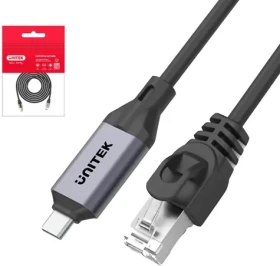 Unitek Cat.8 RJ45 černý / Patch kabel / S/FTP / 3 m (C18149AGY03-3M)