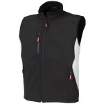 ISSA - Industrial Starter Vesta softshellová VEGA černá polyester/spandex, s jemným syntetickým flaušem 2XL černá