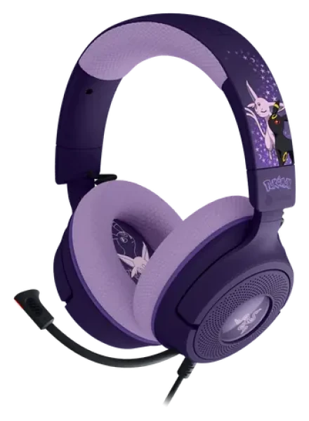 Razer Kraken V4 X Pokémon Espeon/Umbreon Ed. / Herní sluchátka / mikrofon / 7.1 / RGB / USB-A / USB-C (RZ04-05180700-RUEA)