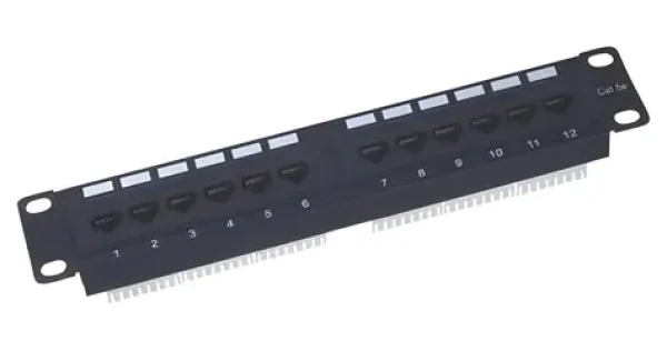 XtendLan 10" 12 portů Cat5e / Patch panel / 1U (PP0-12K)
