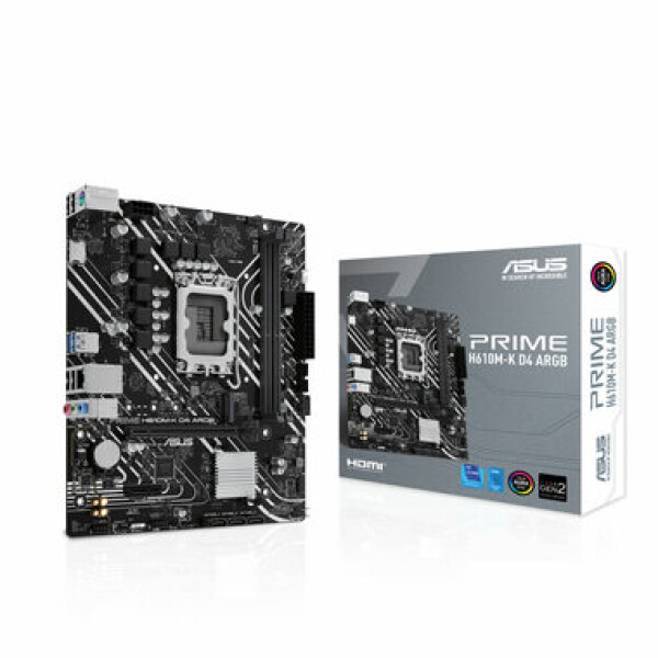 ASUS PRIME H610M-K D4 ARGB / H610 / 2x DDR5 / PCIEx16 / 1GLAN / mATX (90MB1HN0-M0EAY0)