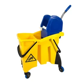 DENOX PROFESSIONAL DOUBLE žlutá / Úklidový vozík / 30 l / 2x kbelík / ždímač