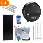 Expert sada solární ohradník - Kompletní bezpečnostní schránka + 5J zdroj, panel 100 W, lanko 3 mm