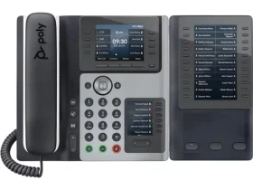 Poly Edge E450 černá / IP Telefon / displej / 1x USB 2.0 Type-C / 2x LAN (82M90AA)