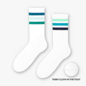 Ponožky Sport 081-009 White-Maritime - Více 39/42