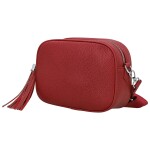 Stylová dámská koženková crossbody kabelka Danika, červená