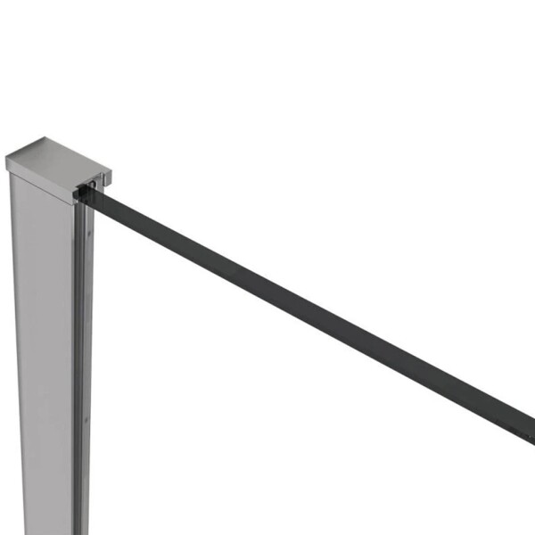 CERANO - Profil pro sprchové zástěny Walk-in Onyx Half - 8 mm - chrom - 15 mm CER-676786