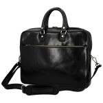 Luxusní kožená business taška Benedikt, černá