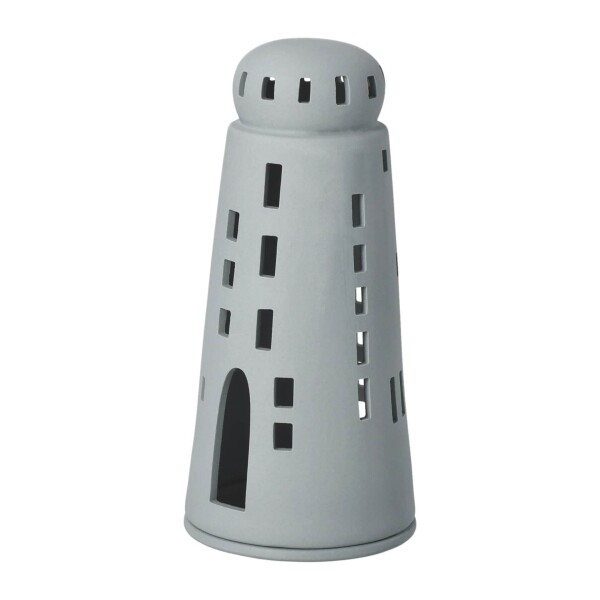 Räder Porcelánový svícen Lighthouse Grey, šedá barva, porcelán