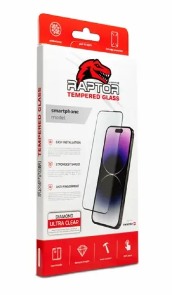 SWISSTEN RAPTOR DIAMOND ULTRA CLEAR 3D Temperované sklo pro XIAOMI REDMI NOTE 14 5G černá (84501855)