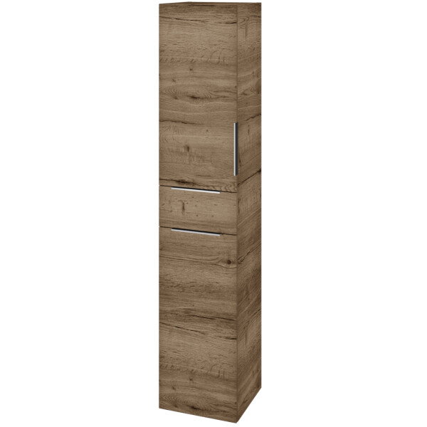 Dřevojas - Vysoká skříň s košem na prádlo DOS SVD2ZK 35 - D21 Tobacco / Úchytka T05 / D21 Tobacco / Levé 355838F