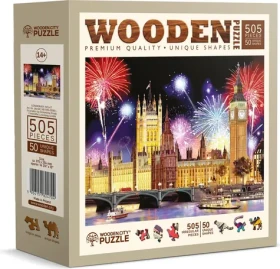 WOODEN CITY Dřevěné puzzle Noční Londýn