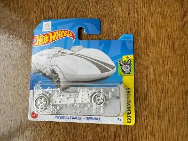 HOT WHEELS 4/5 EXPERIMOTORS HW BRAILLE RACER - TWIN MILL