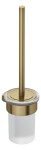 KLUDI - Vela R WC štětka nástěnná s držákem, sklo/kartáčované zlato 58974N0