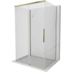 MEXEN/S - Rox-3S sprchový kout 3 stěnný , posuvný 105 x 90, transparent, zlato 8C2-105-090-50-00-3S