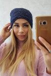 Fleecová čepice Edyta K298 navy blue UNI