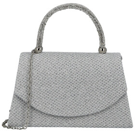 Luxusní dámská plesová kabelka Michelle Moon Enixa, stříbrná